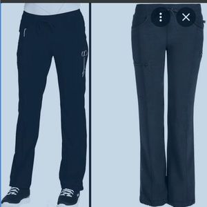 Bundle Cherokee  Infinity Women’s Black Low Rise Drawstring Scrub pant’s Medium
